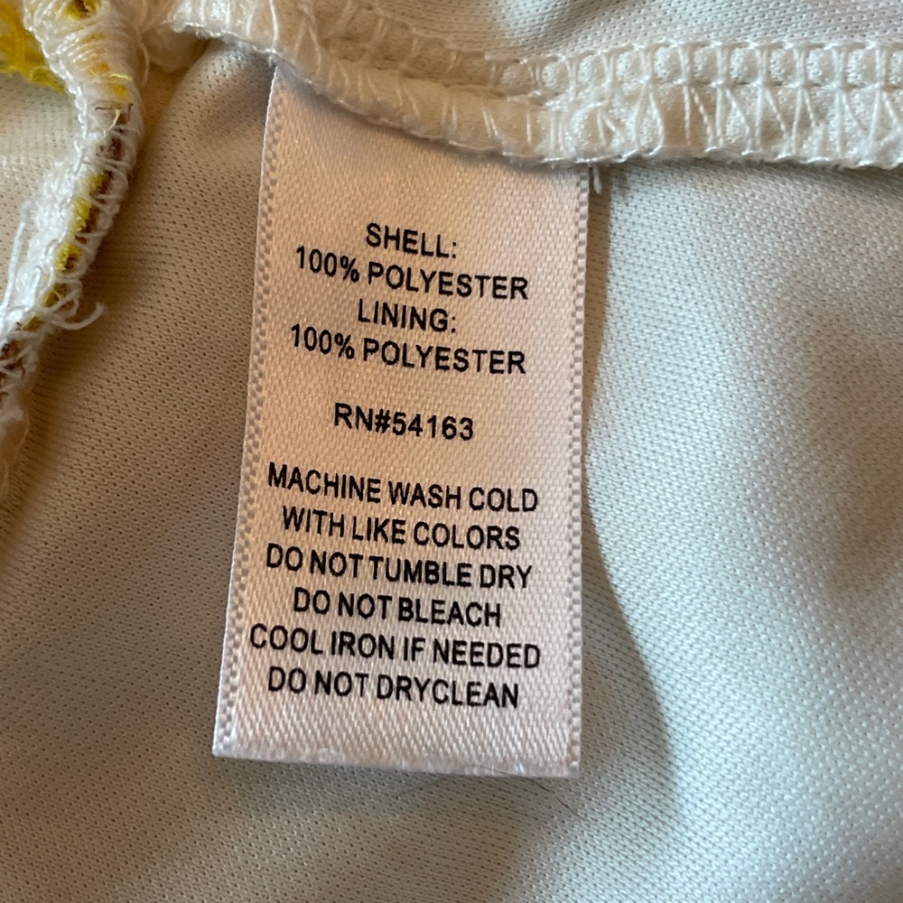 Marc New York Floral Yellow Ruffle & Rick Rack Women's Top - Picture 15 of 16
